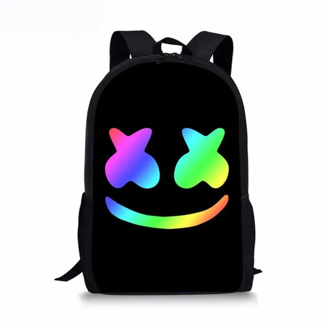 Cute Smiley Face Custom Bagpack School Bags For Boys Girls Student Children School Backpack