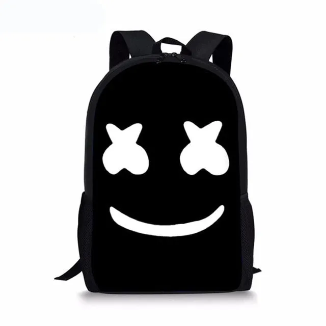 Cute Smiley Face Custom Bagpack School Bags For Boys Girls Student Children School Backpack