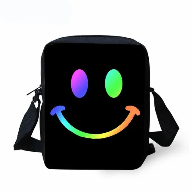 Cute Smiley Face Custom Bagpack School Bags For Boys Girls Student Children School Backpack
