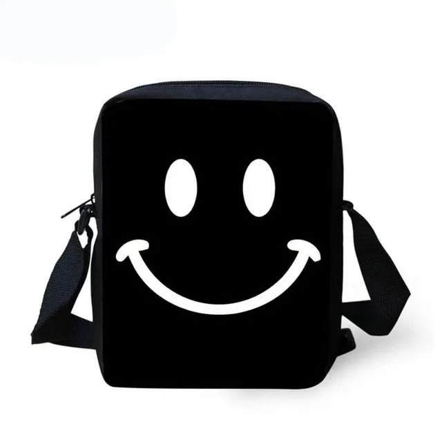 Cute Smiley Face Custom Bagpack School Bags For Boys Girls Student Children School Backpack