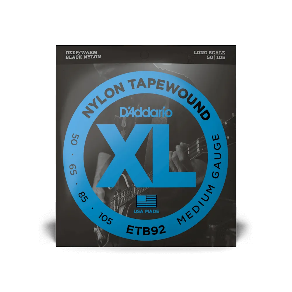 D'Addario Nylon Tapewound Medium Gauge Bass Strings 50-105