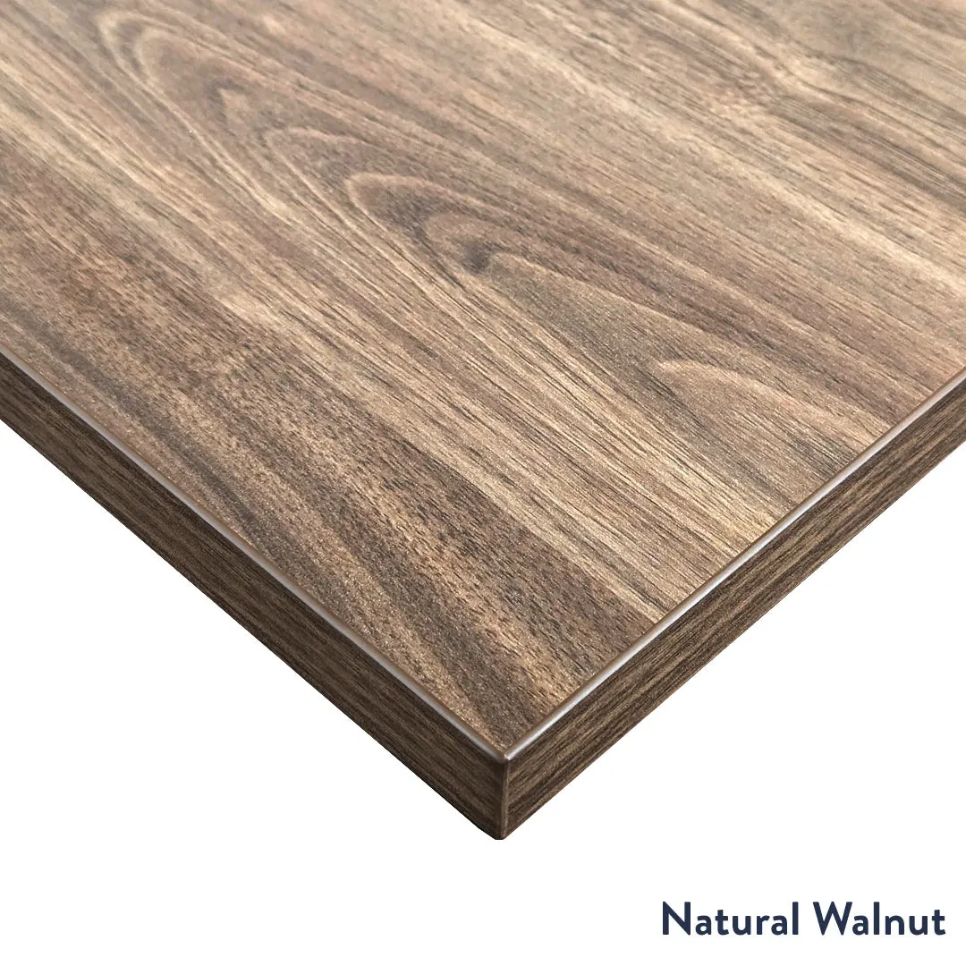 Desky Eco L-Shape Melamine Sit Stand Desk