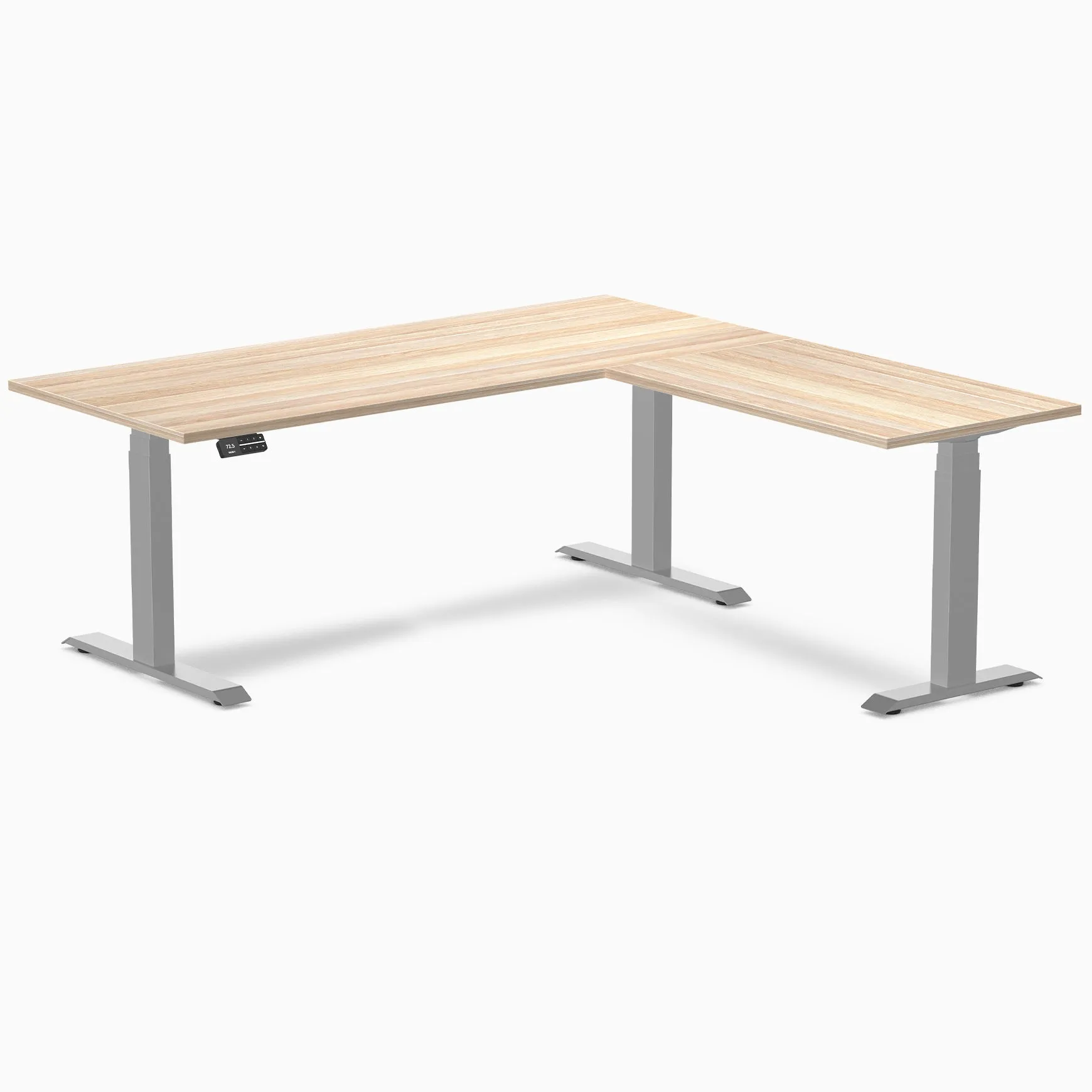 Desky Eco L-Shape Melamine Sit Stand Desk