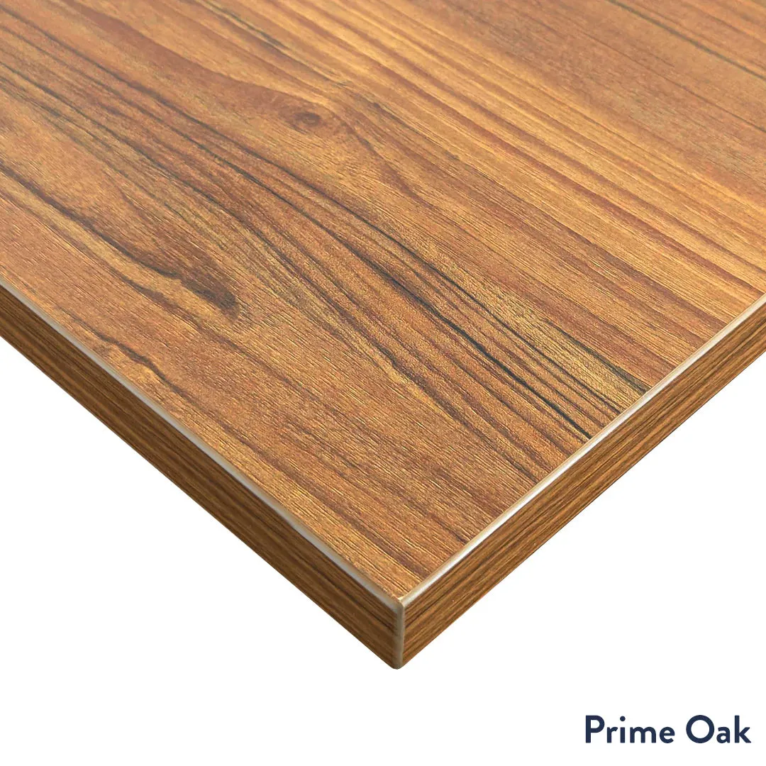 Desky Eco L-Shape Melamine Sit Stand Desk