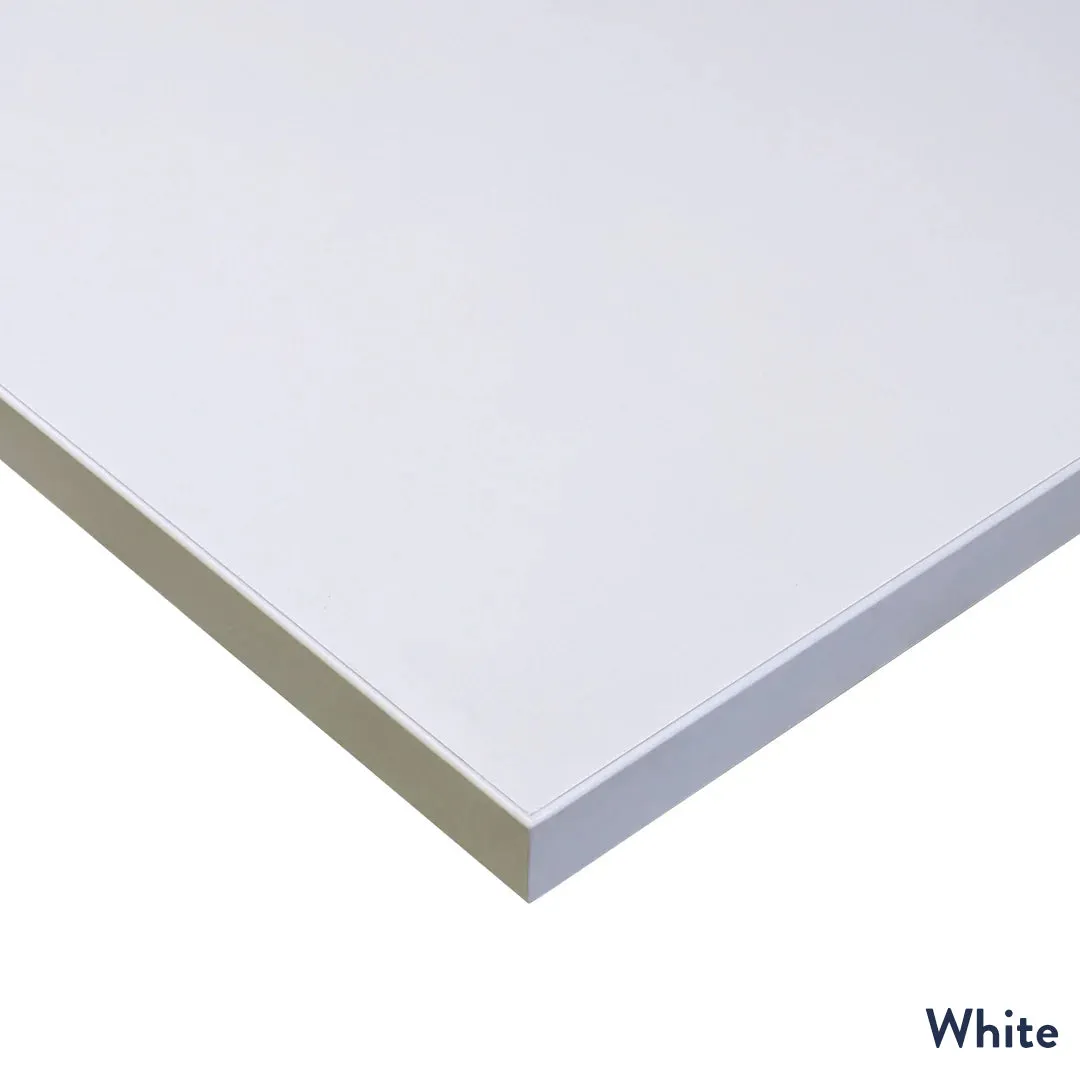 Desky Eco L-Shape Melamine Sit Stand Desk
