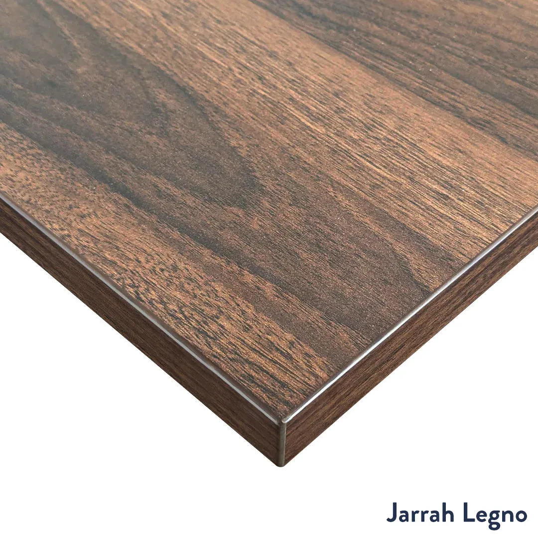 Desky Eco L-Shape Melamine Sit Stand Desk