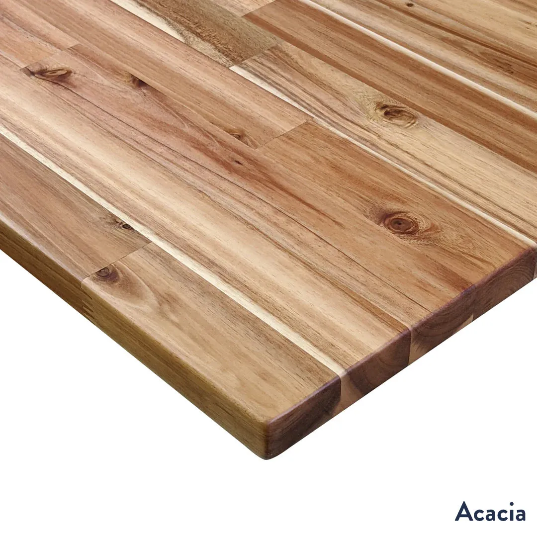Desky Softwood L-Shape Sit Stand Desk