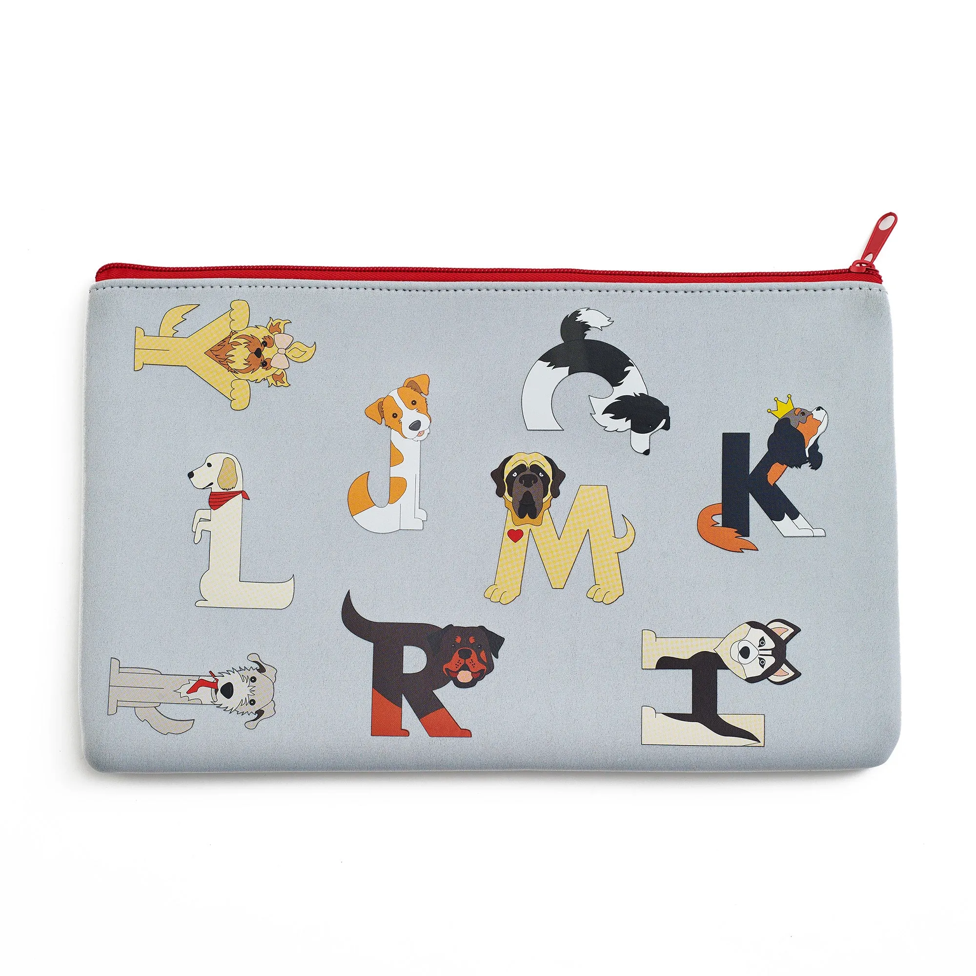 Dog Alphabet Neoprene Pencil Case