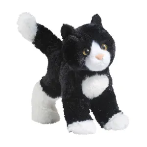 Douglas Cuddle Toys - Snippy Black & White Cat Plush Toy