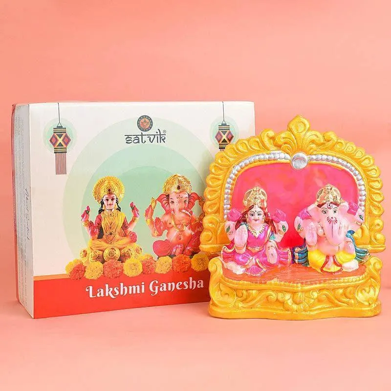 Ethereal Lakshmi Ganesha Idol