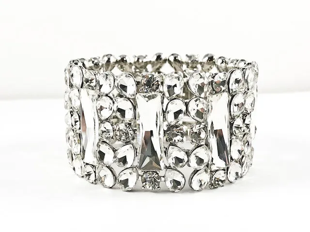 Fancy Stylish Shining Multi & Mix Shape Design Fashion Bracelet