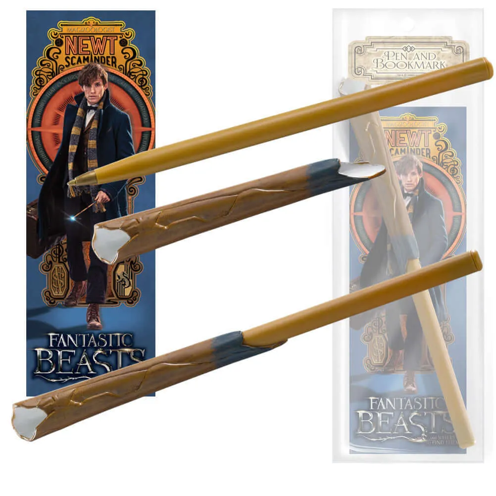 Fantastic Beasts - Newt Scamander Wand Pen & Bookmark