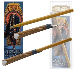 Fantastic Beasts - Newt Scamander Wand Pen & Bookmark