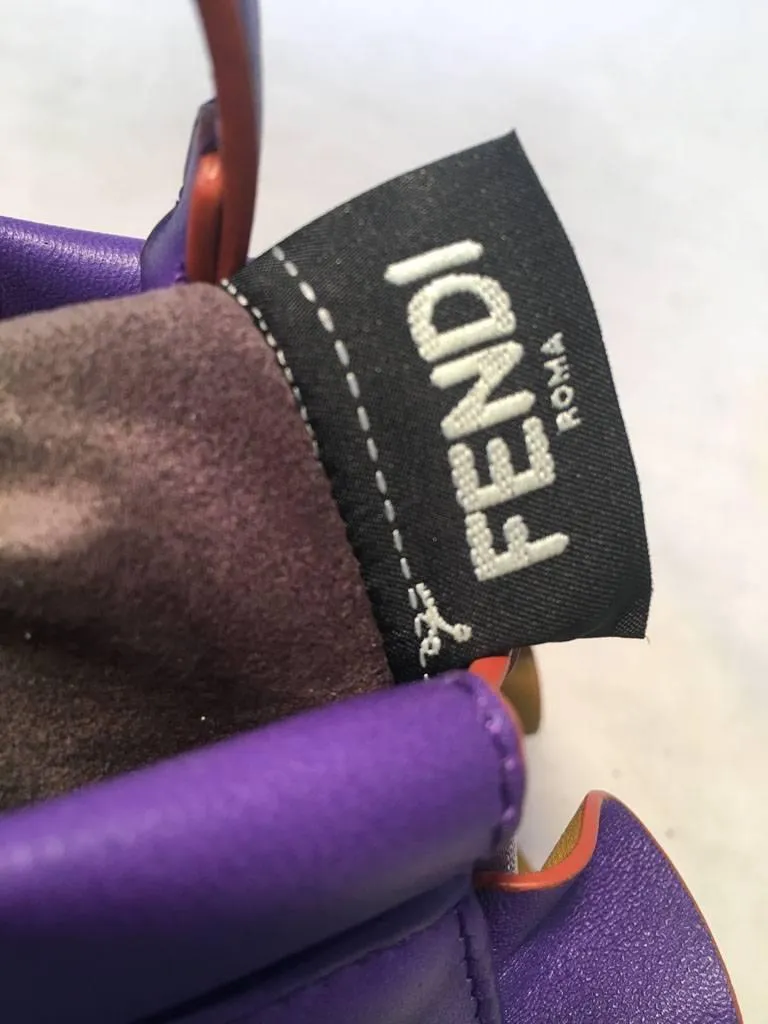 FENDI Purple Micro Mini Peekaboo Bag