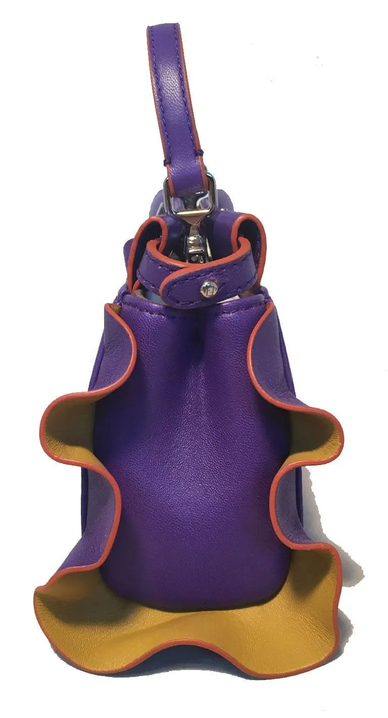 FENDI Purple Micro Mini Peekaboo Bag
