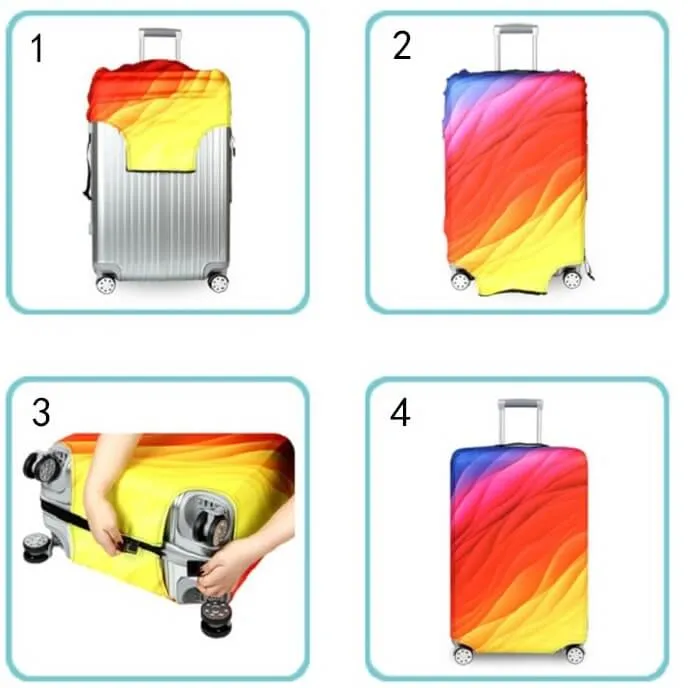 Flamingo Flock #4 | Standard Design | Luggage Suitcase Protective Cover