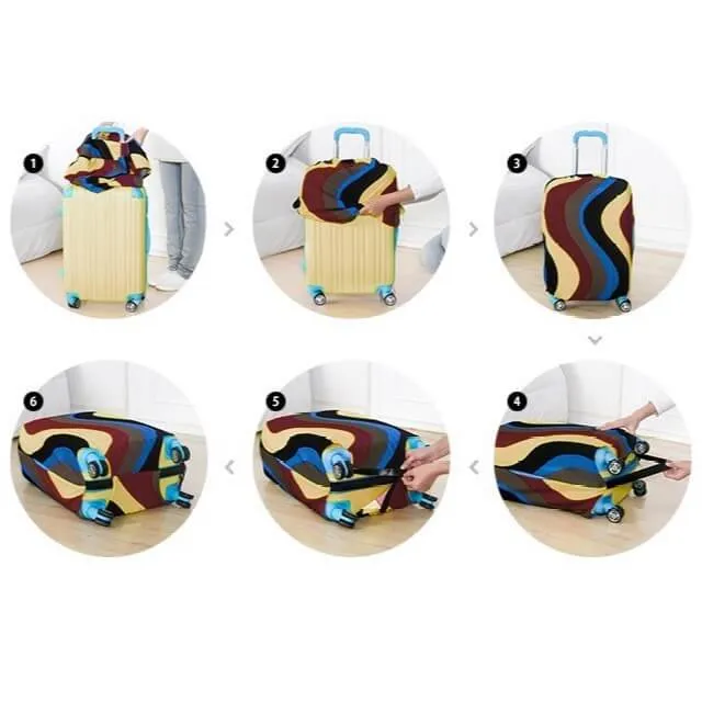 Flamingo Flock #4 | Standard Design | Luggage Suitcase Protective Cover