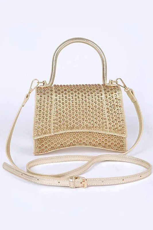 Glistening Nights Evening Crossbody Metallic