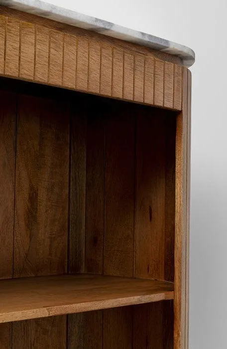 Grace Mango Wood/Marble Shelf