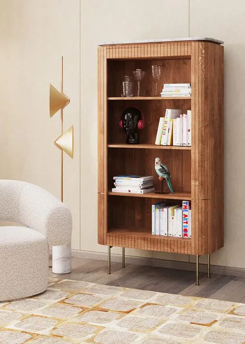 Grace Mango Wood/Marble Shelf