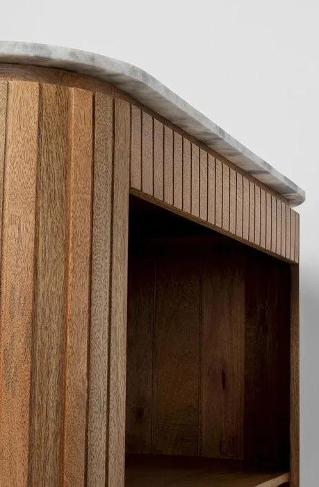 Grace Mango Wood/Marble Shelf