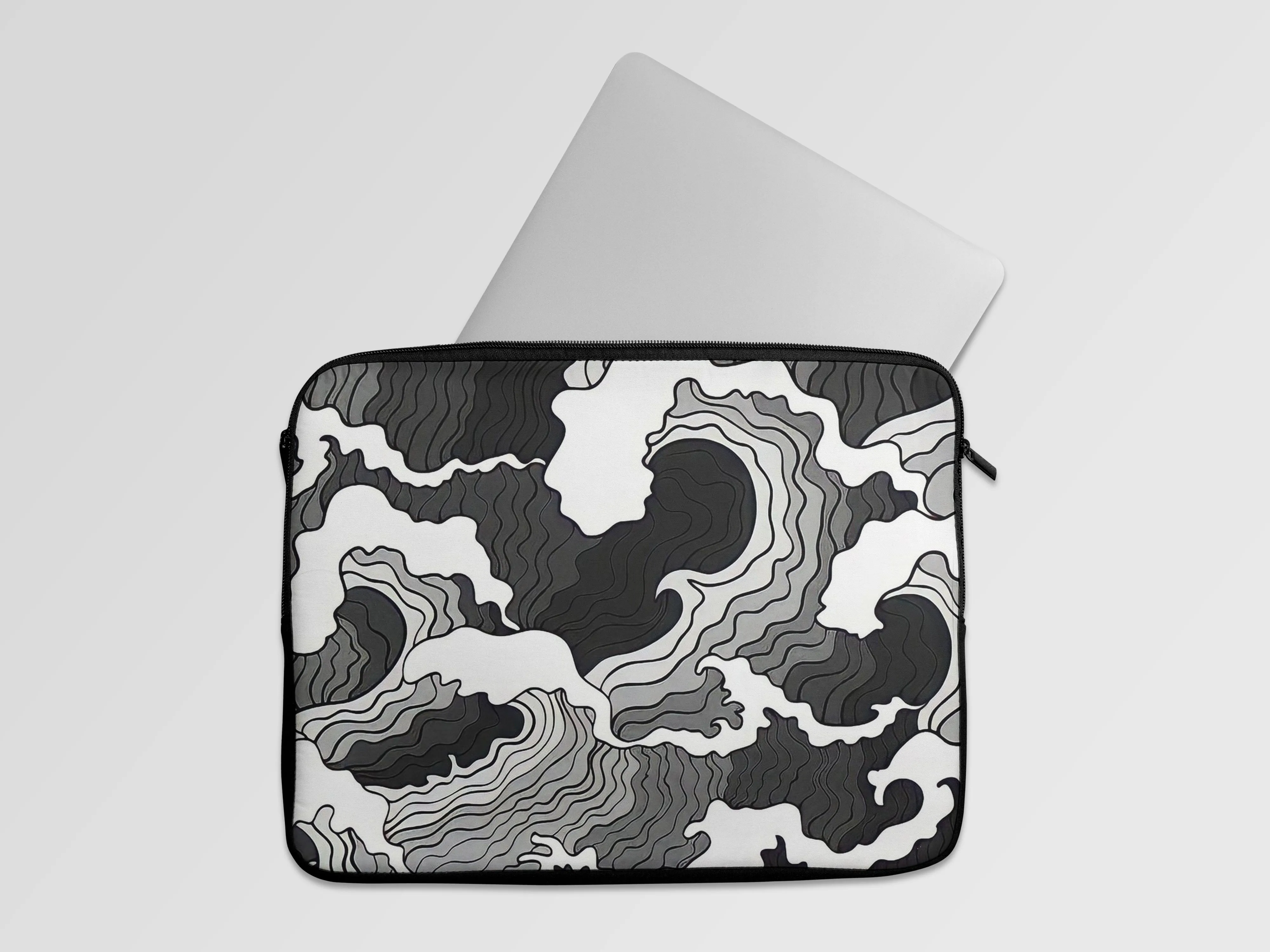 Great Wave Abstract Laptop Sleeve Bag