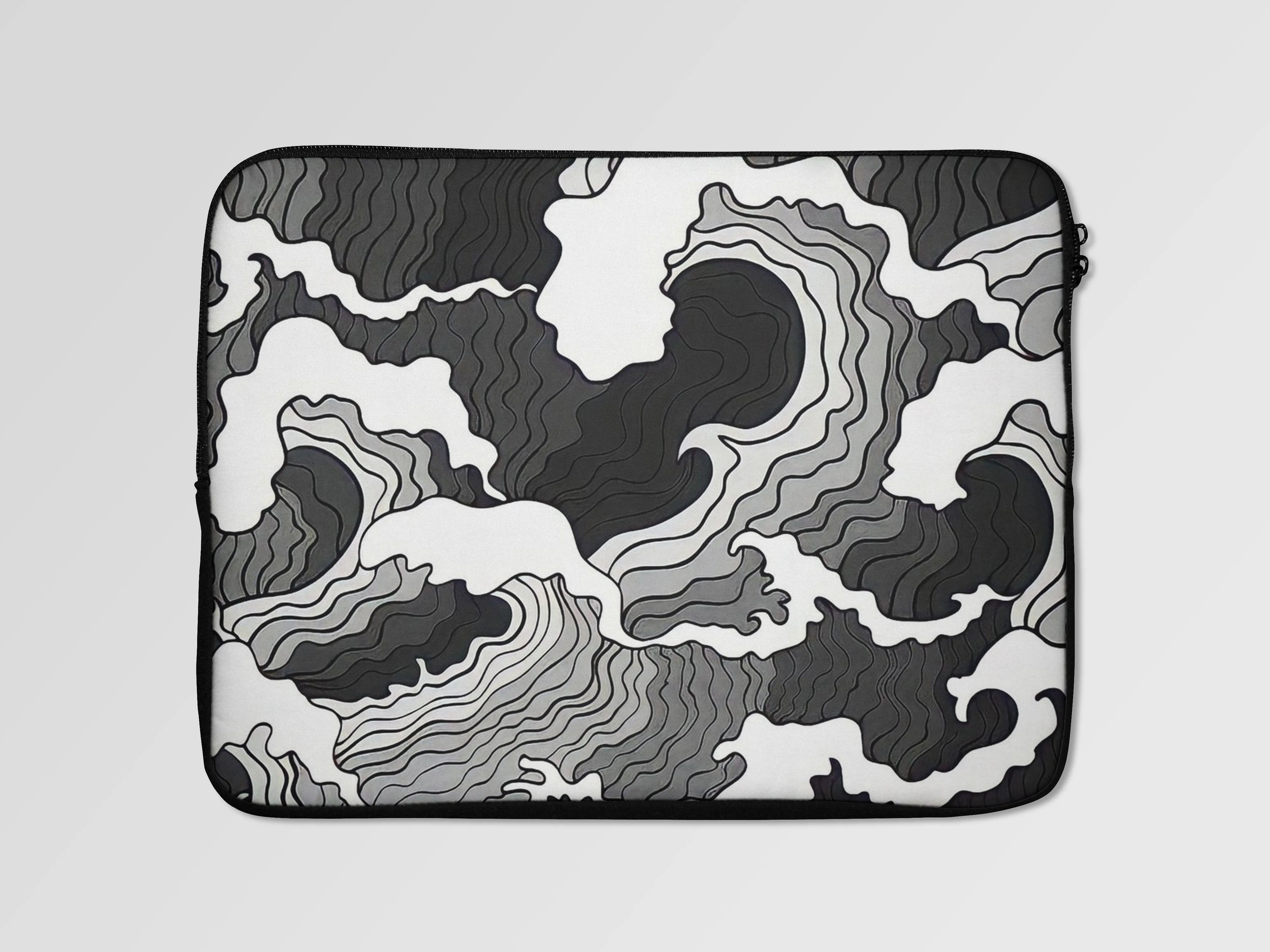 Great Wave Abstract Laptop Sleeve Bag
