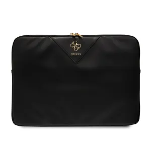 Guess - 4G Triangle 14" Laptop Sleeve for MacBook / Notebook with zipper (GUCS14ZPGSTEGK) - Black
