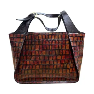 Handbag Designer By Patricia Nash In Brown, Size:Medium