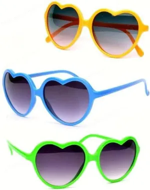 Heart Shaped Neon Sunglasses