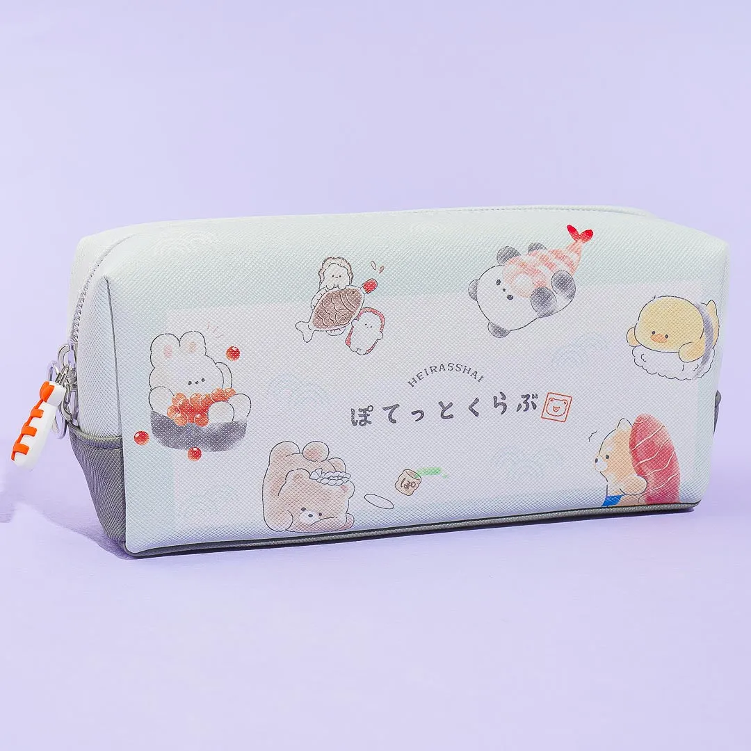 Heirrashai Sushi Animals Box Pencil Case