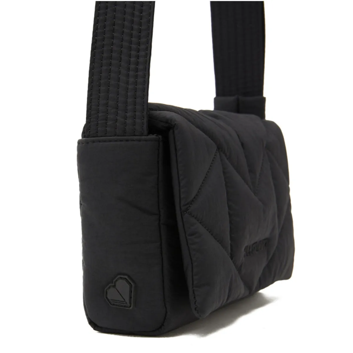 JILLSTUART Rosella Padding Black Small Shoulder Crossbody Bag Lightweight nylon fabric material/ from Seoul, Korea
