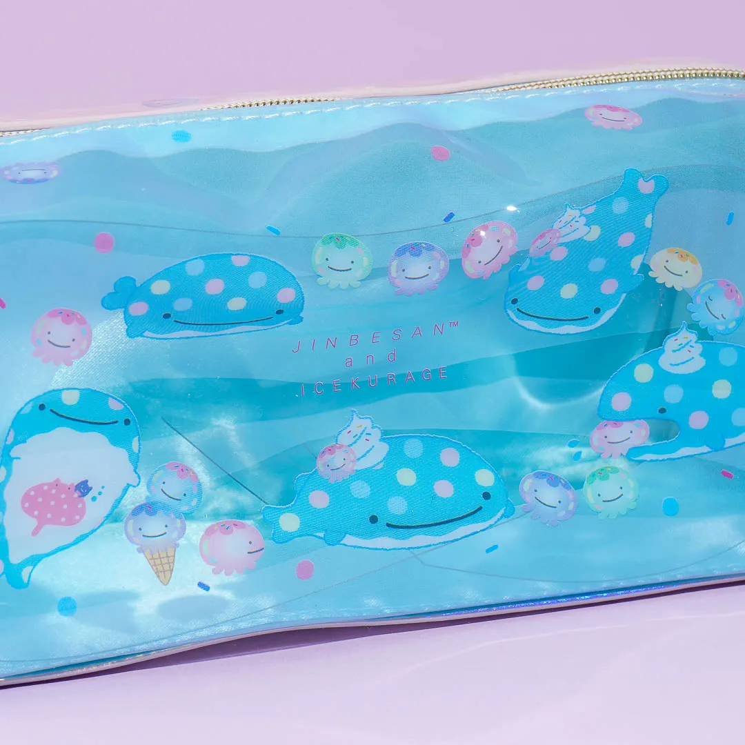 Jinbesan & Icekurage Semi-Transparent Rectangular Pencil Case