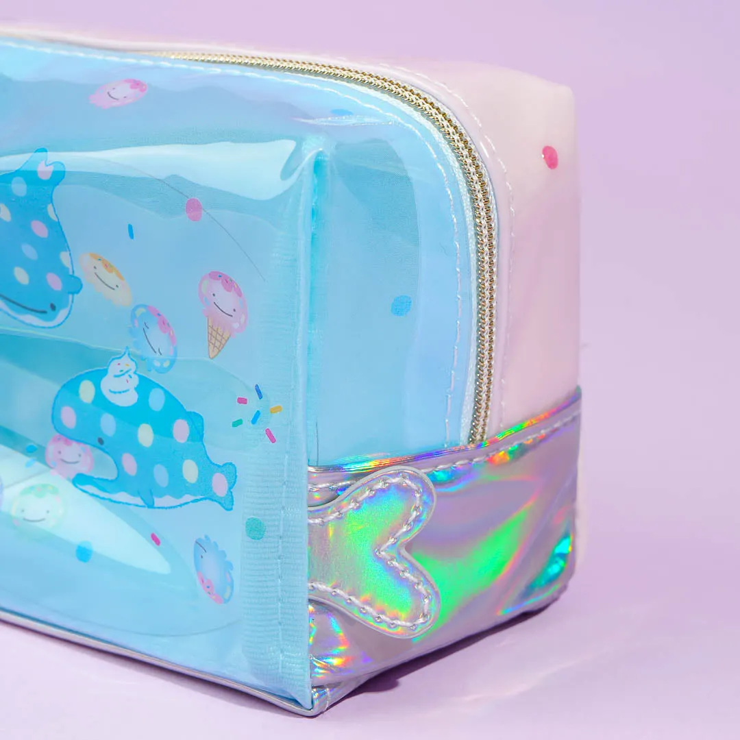 Jinbesan & Icekurage Semi-Transparent Rectangular Pencil Case