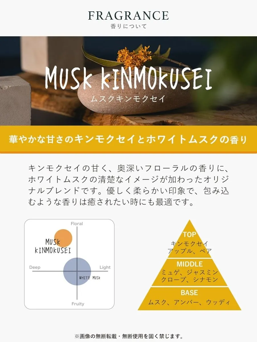 JOHN'S BLEND Clip-on Car Air Freshener - Musk Kinmokusei