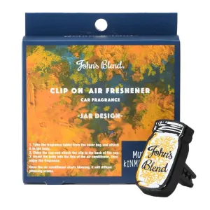 JOHN'S BLEND Clip-on Car Air Freshener - Musk Kinmokusei