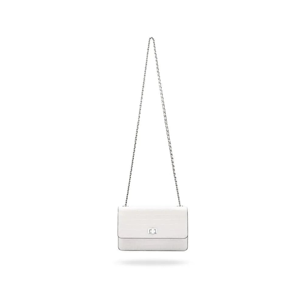 Julia Bag - White Croc