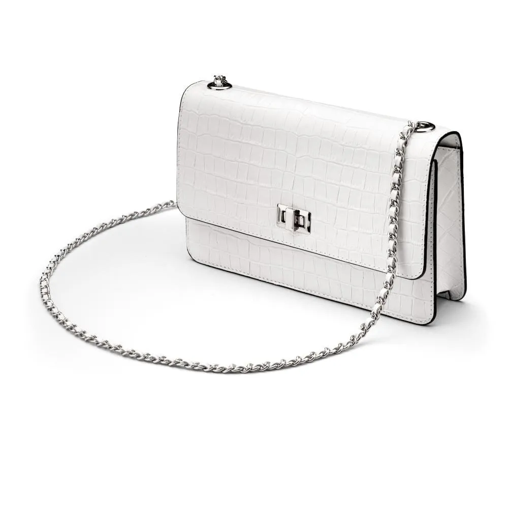 Julia Bag - White Croc