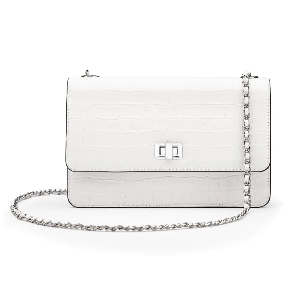 Julia Bag - White Croc
