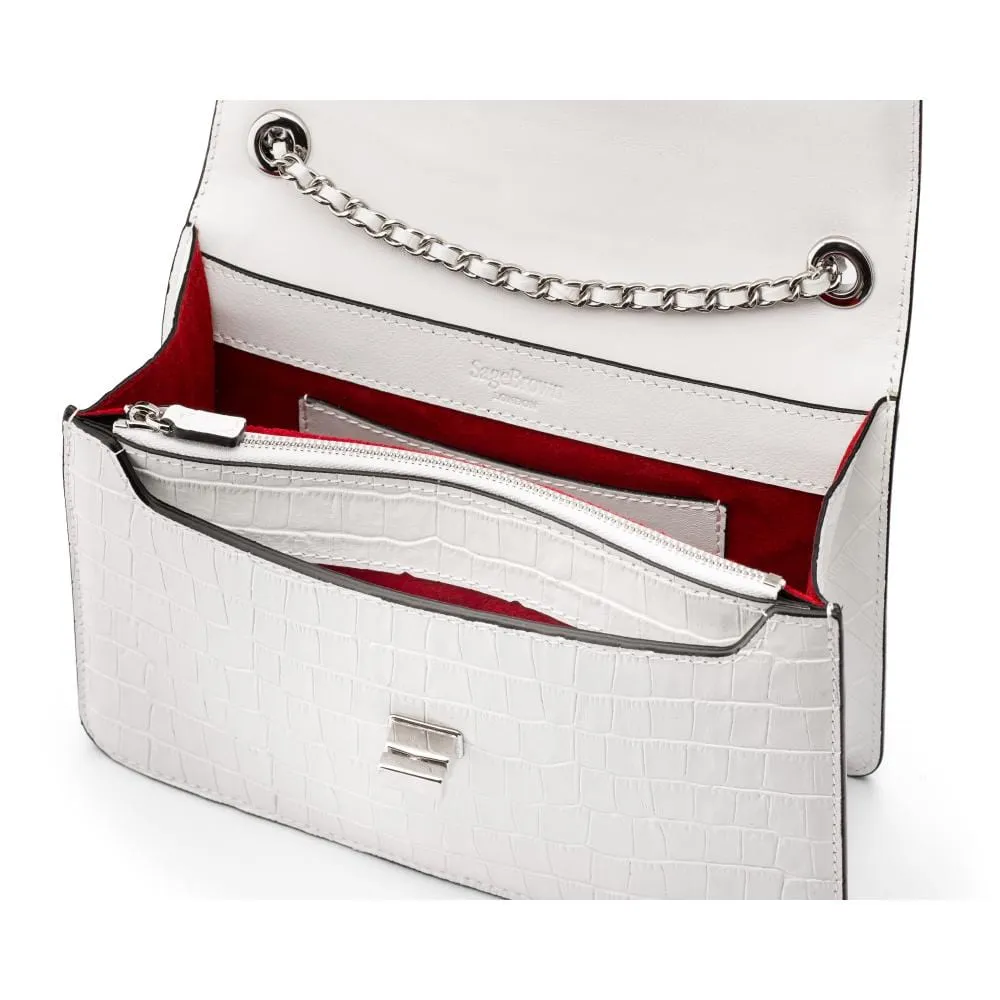 Julia Bag - White Croc
