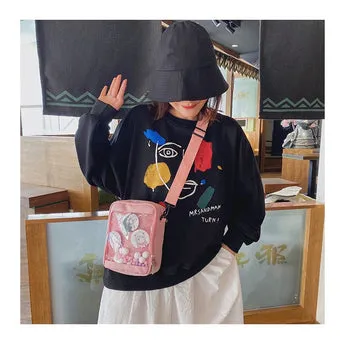 Kawaii ITA PU Cross Body Plush Bag - Kawaii Bag