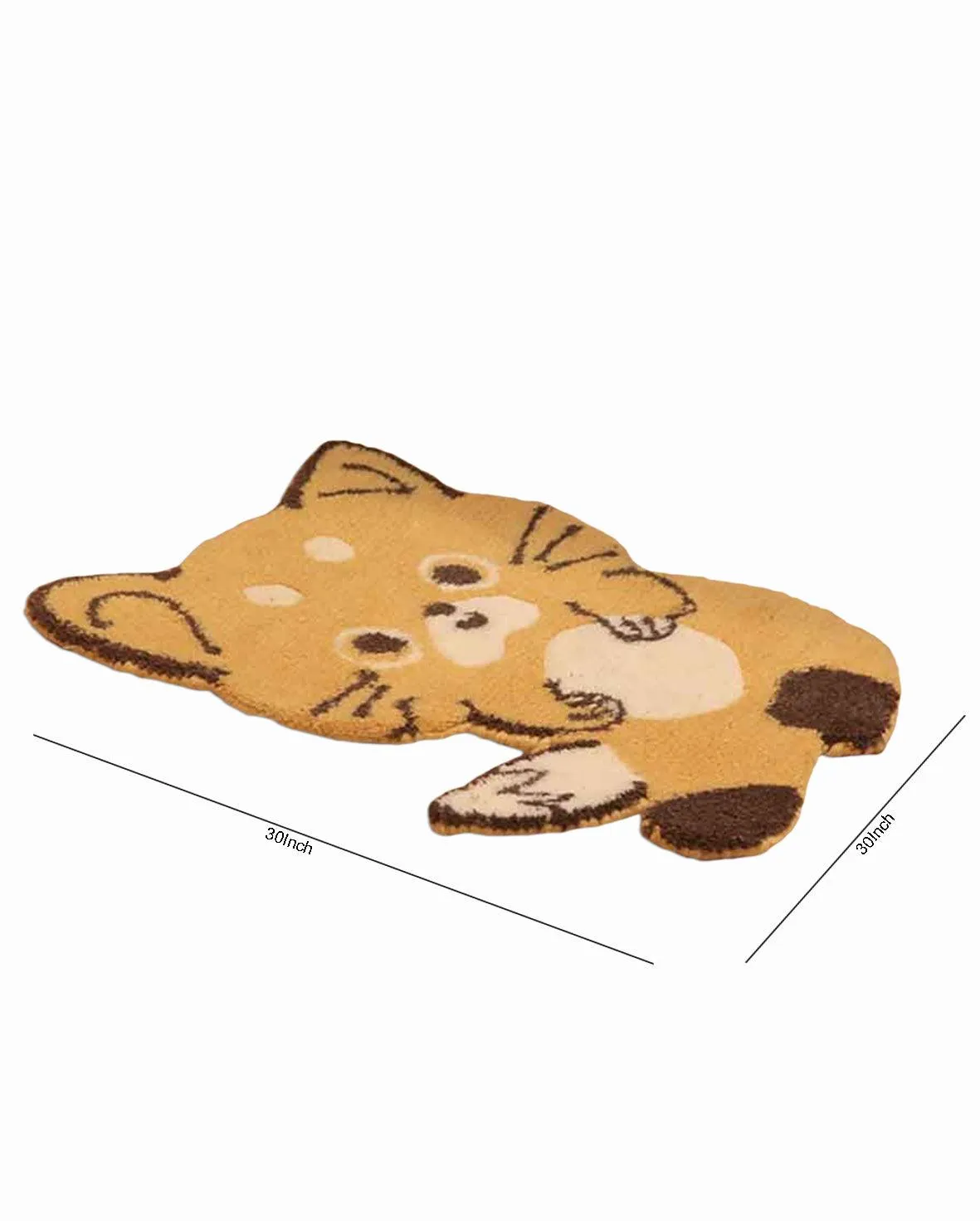 Kitty Design Tufted Woolen Rug | 2.5x2.6 Ft