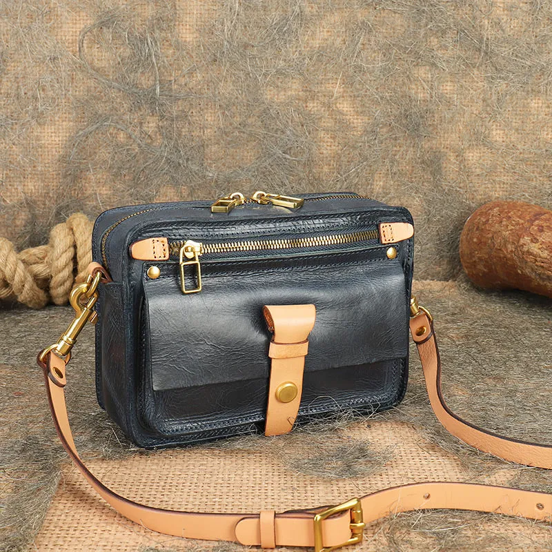 Ladies Quilted Leather Side Bag Cross Shoulder Bag Purse For Women