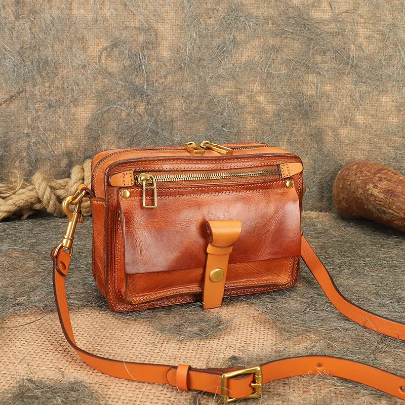 Ladies Quilted Leather Side Bag Cross Shoulder Bag Purse For Women