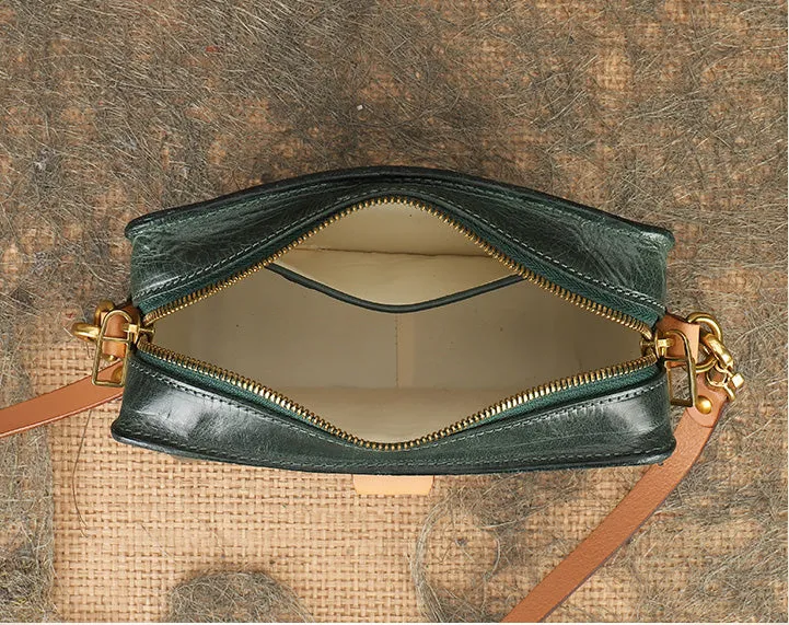 Ladies Quilted Leather Side Bag Cross Shoulder Bag Purse For Women