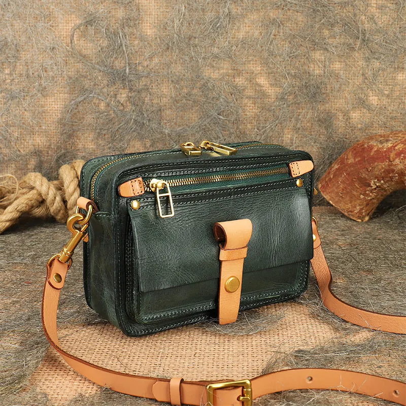 Ladies Quilted Leather Side Bag Cross Shoulder Bag Purse For Women