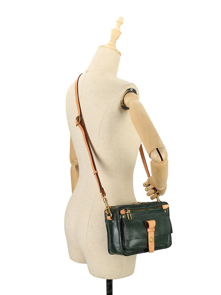 Ladies Quilted Leather Side Bag Cross Shoulder Bag Purse For Women