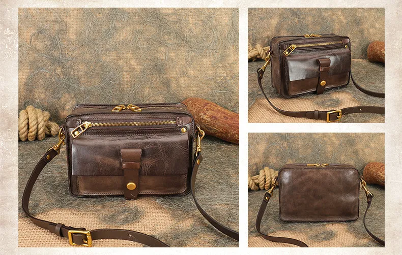 Ladies Quilted Leather Side Bag Cross Shoulder Bag Purse For Women