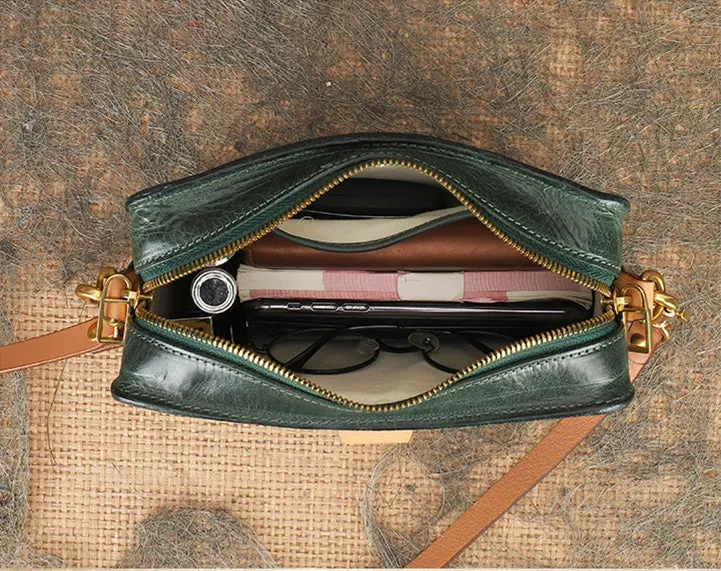 Ladies Quilted Leather Side Bag Cross Shoulder Bag Purse For Women