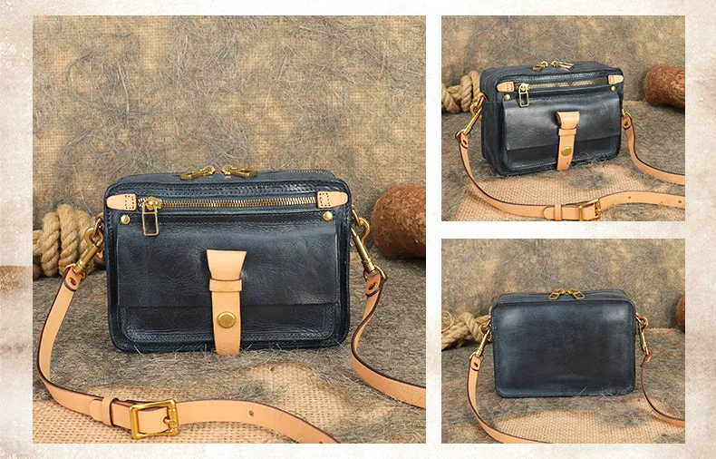 Ladies Quilted Leather Side Bag Cross Shoulder Bag Purse For Women